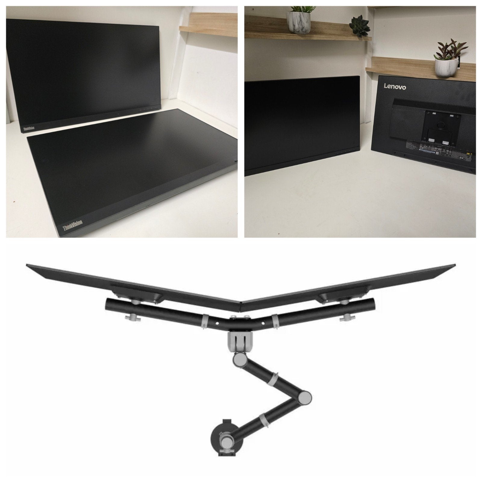 Thuiswerk pakket - 2 x monitor + dockingstation + kabels!, Ophalen of Verzenden