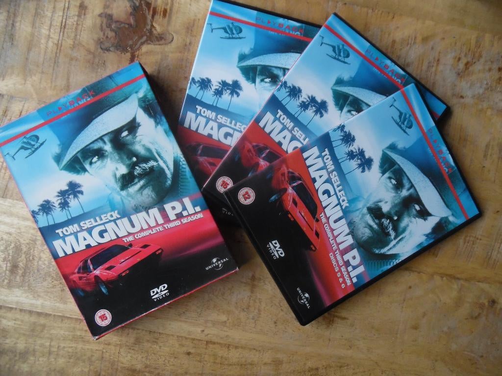 MISDAAD CRIME HUMOR - MAGNUM P.I. - TOM SELLECK - SEIZOEN 3, Vanaf 12 jaar, Verzenden, Gebruikt, Overige gebieden