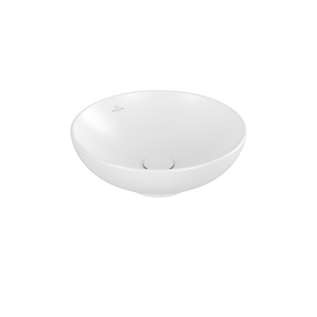 Villeroy & Boch opzetwastafel - 42cm - Ceramic+ Stone White, Ophalen, Nieuw, Glas, Wastafel