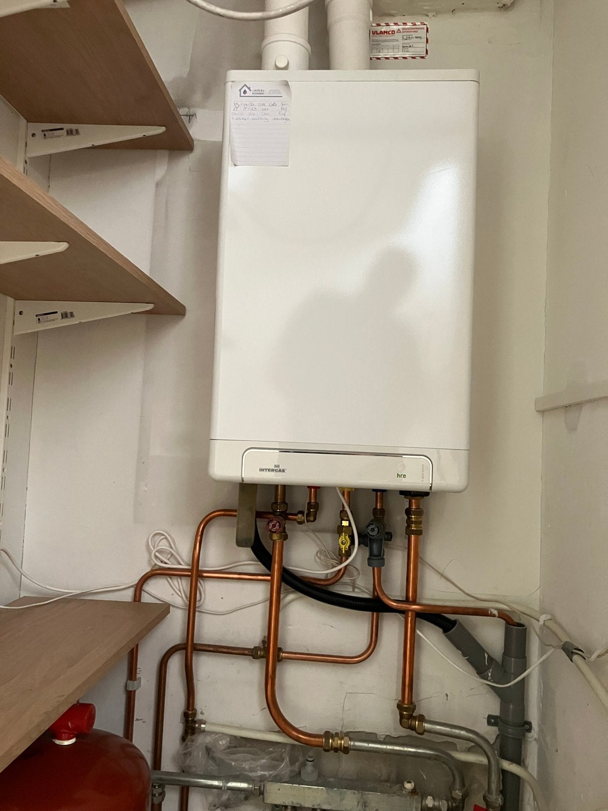 Intergas Kompakt HRE 36/30 A CV-ketel, bouwjaar 2017, Ophalen, Gebruikt, Hoog rendement (Hr), Cv-ketel of Combi-ketel