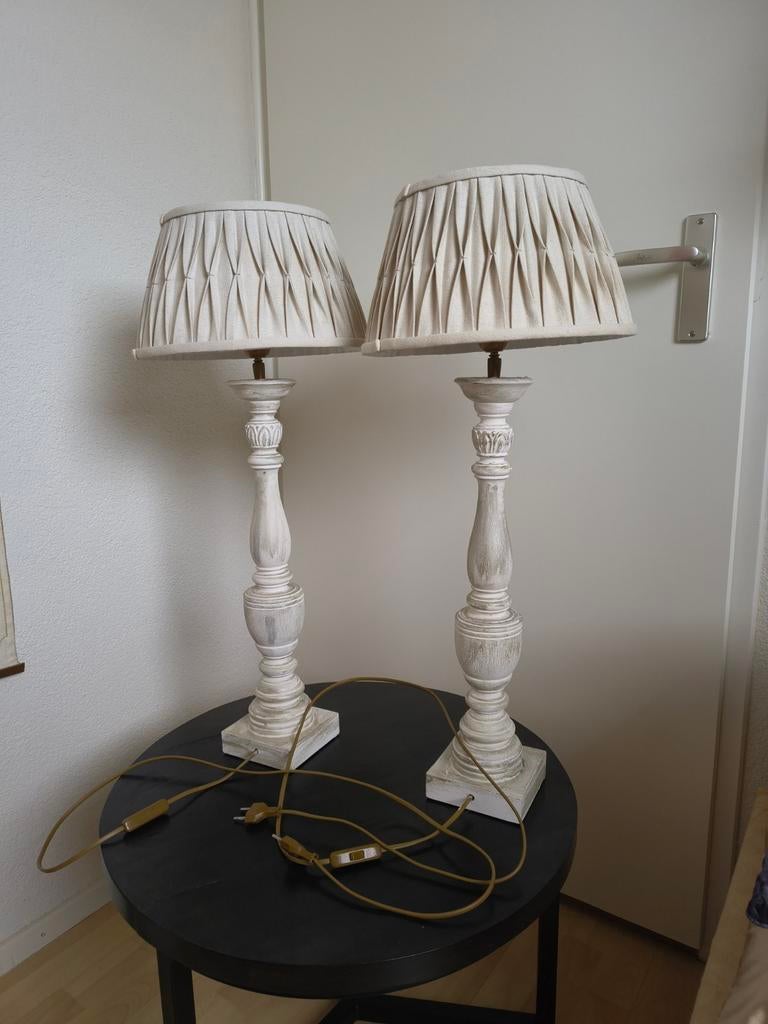 Set tafellampen compleet met kap., Huis en Inrichting, Ophalen of Verzenden, Minder dan 50 cm