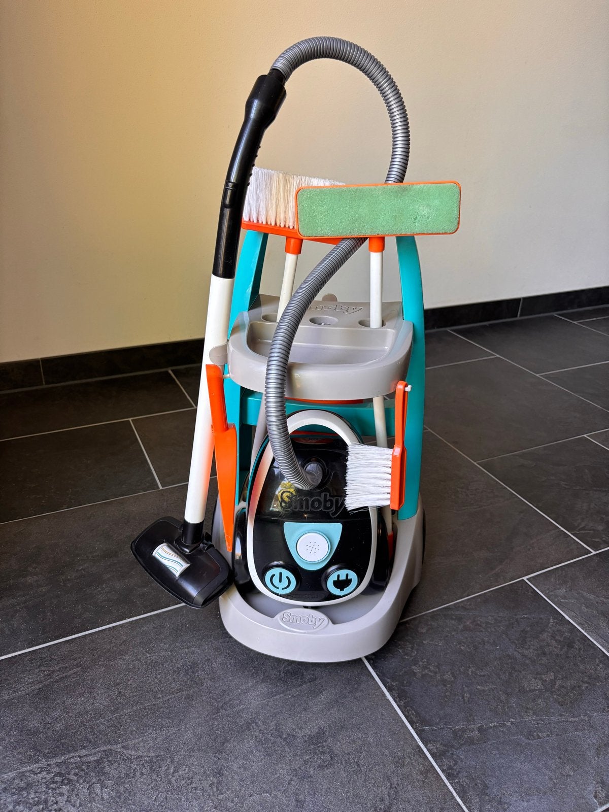 Smoby Speelgoed Schoonmaakwagen met Stofzuiger, Ophalen, Gebruikt, Jongen of Meisje