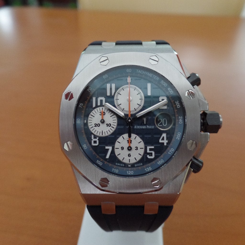 Audemars Piguet Royal Oak Offshore Navy, Overige merken, Staal, Polshorloge, Overige materialen