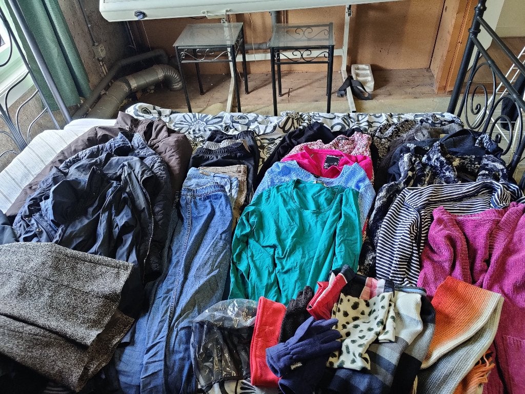 Groot pakket winterkleding maat L/ XL (M58), Ophalen of Verzenden, Gedragen, Maat 42/44 (L)