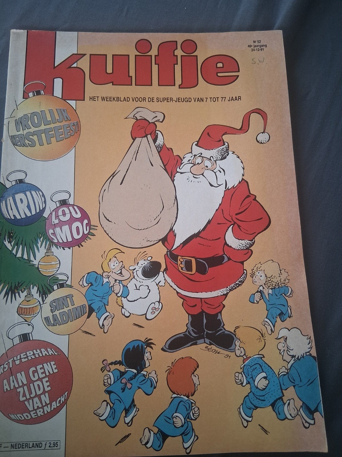 Kuifje Weekblad - Kersteditie 1991, Ophalen of Verzenden, Gelezen, Overige typen