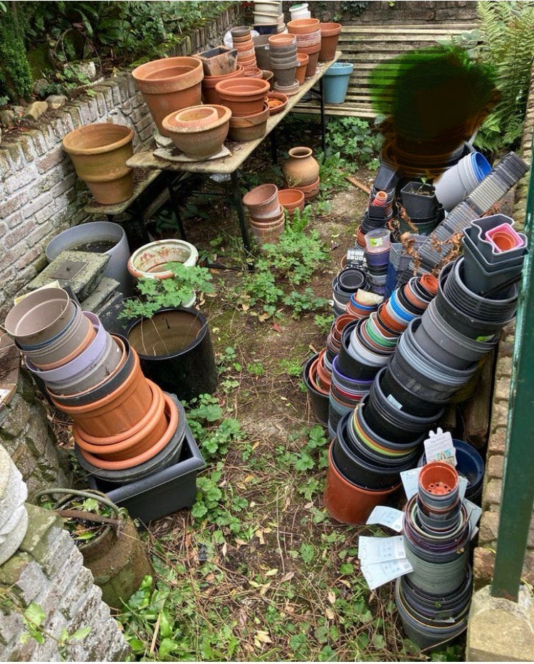 Diverse bloempotten en plantenbakken - Groot assortiment, Ophalen of Verzenden, Gebruikt, Kunststof