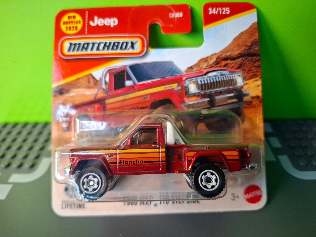 Matchbox 34 - 1980 Jeep J10 Stepside [brons] 1/64 MIB, Ophalen of Verzenden, Nieuw, Auto