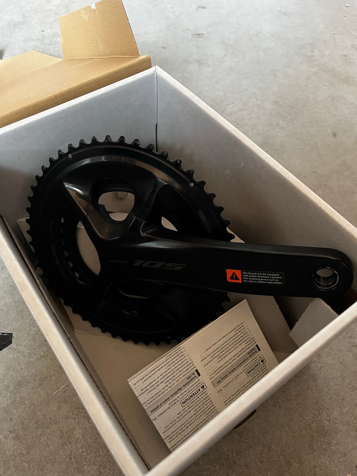 Shimano 105 FC-R7100 Crankstel 172.5mm, Fietsen en Brommers, Fietsonderdelen, Ophalen of Verzenden, Zo goed als nieuw, Racefiets