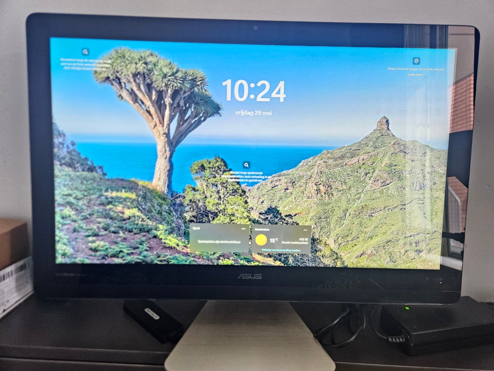 ASUS AIO all in one pc met nieuwe SSD, Computers en Software, 256 GB, 2 tot 3 Ghz, Met monitor, 8 GB