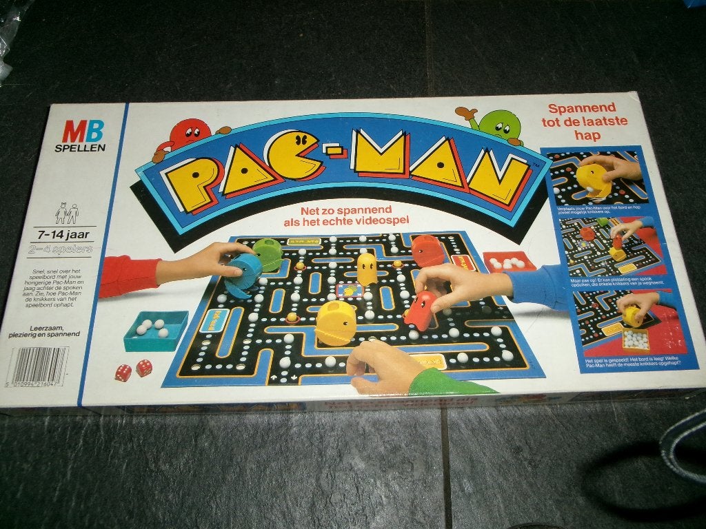 bordspel pac man, Een of twee spelers, Ophalen of Verzenden, Gebruikt, MB Spellen