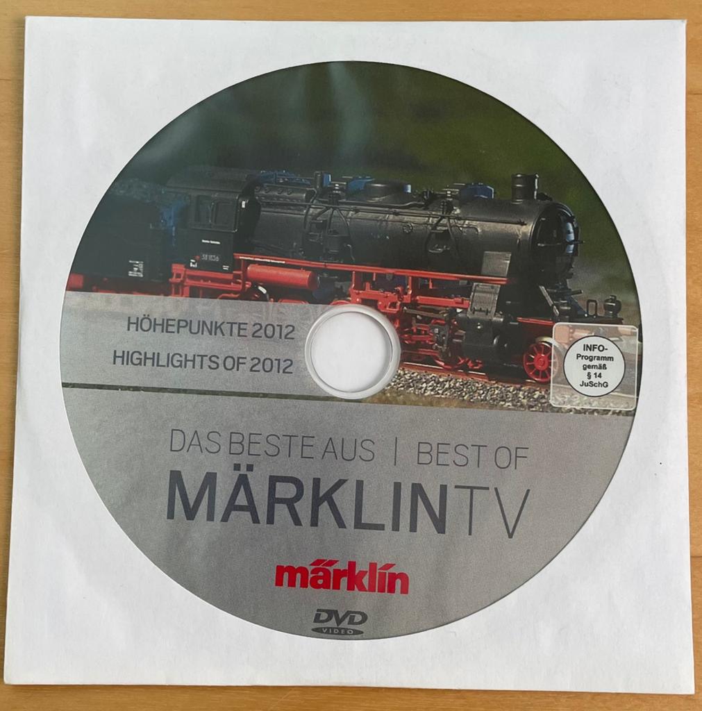 DVD Das beste aus MärklinTV; Höhepunkte 2012, Ophalen of Verzenden, Gebruikt, Trein, Overige typen
