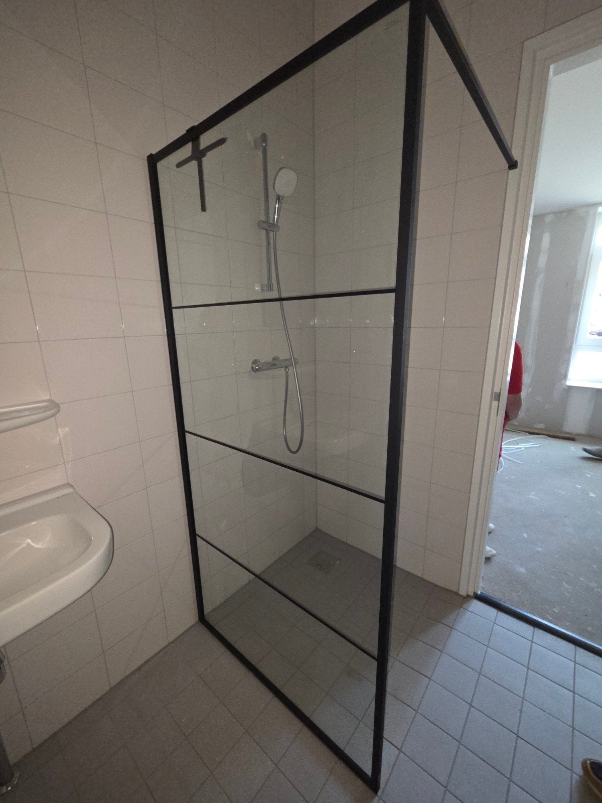 Douchewand 1000x2000 mm 8mm glas, Ophalen, Nieuw, Glas, Douche