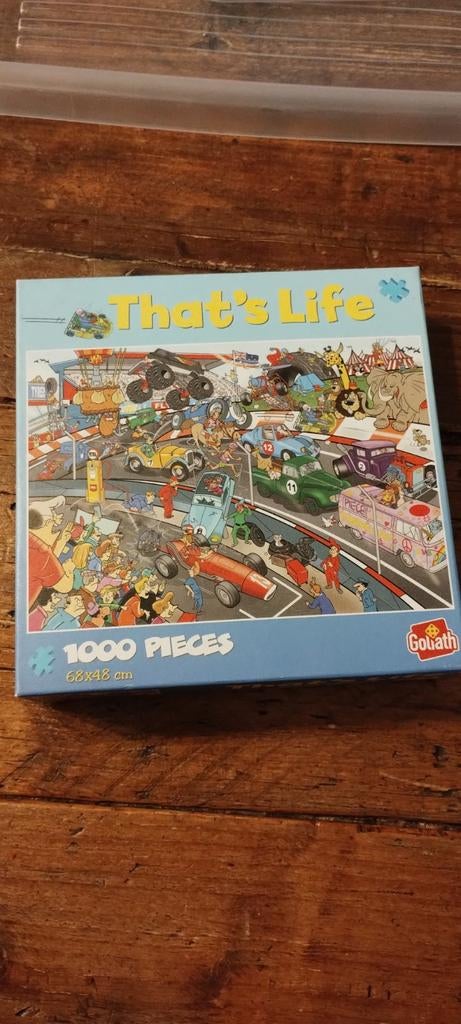 That's life puzzel 1000 stukjes, Hobby en Vrije tijd, Ophalen of Verzenden, 500 t/m 1500 stukjes, Zo goed als nieuw