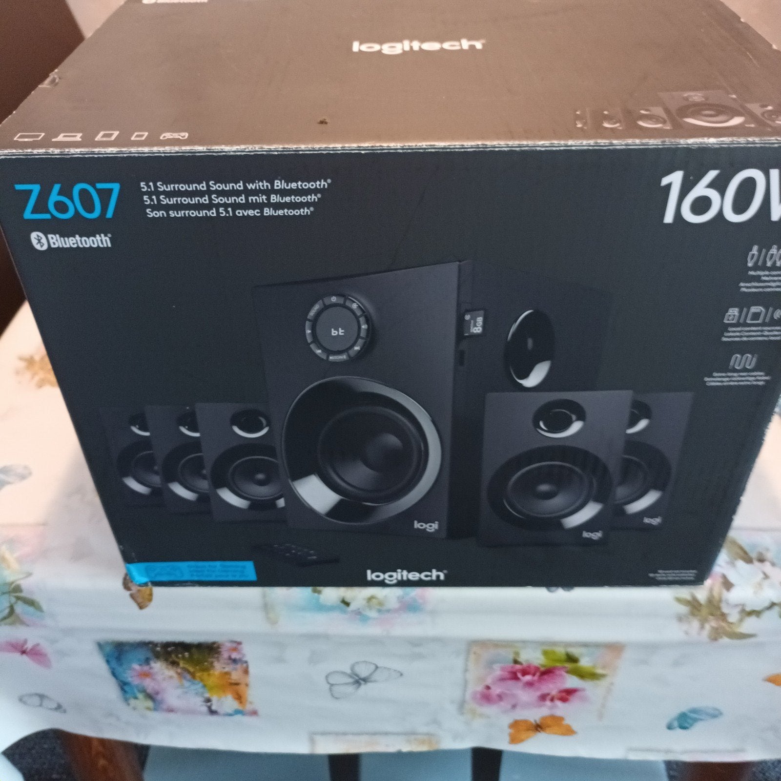 Logitech Z607 5.1 Surround Sound Systeem met Bluetooth, Audio, Tv en Foto, Home Cinema-sets, Overige merken, 70 watt of meer, Ophalen of Verzenden