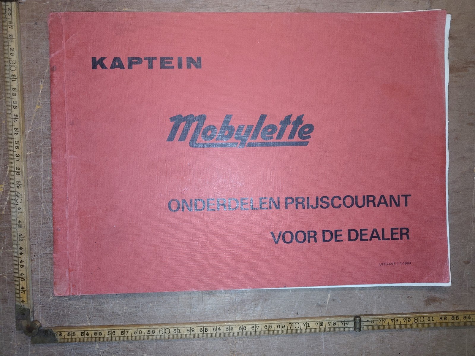 Kaptein Mobylette prijscourant 1969, Fietsen en Brommers, Ophalen of Verzenden