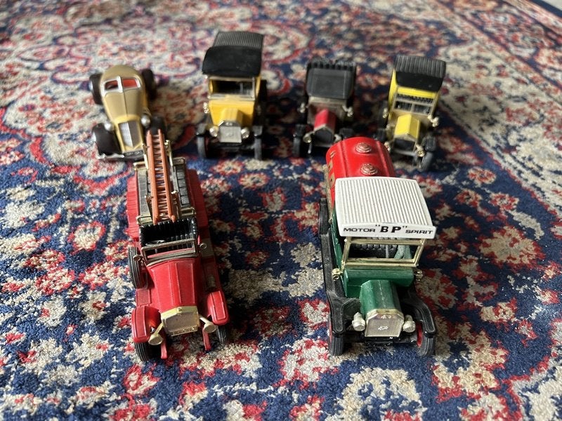 6 Oude Metalen Matchbox Auto's, Ophalen of Verzenden, Zo goed als nieuw, Auto, Matchbox