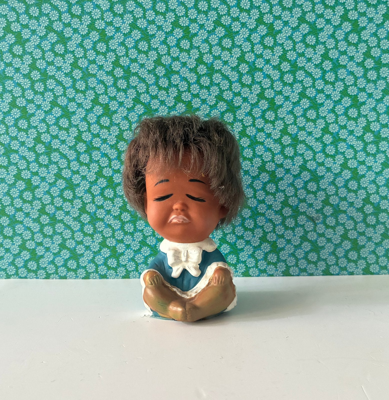Vintage 70’s emotie popje, Verzamelen, Poppen, Gebruikt, Ophalen of Verzenden, Nvt, Pop