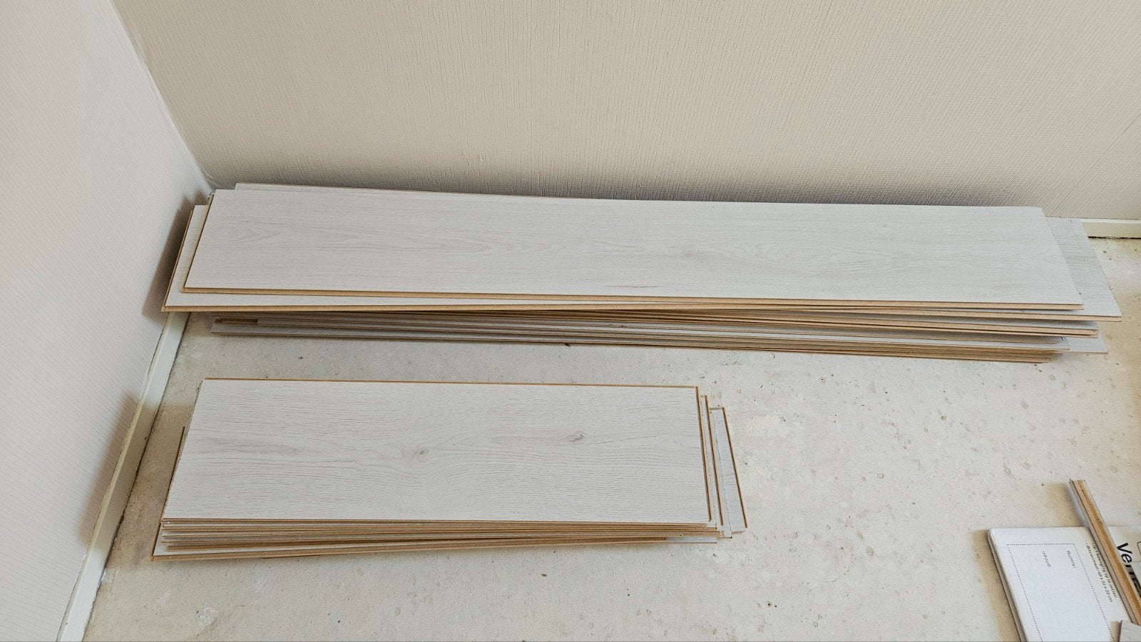 gratis af te halen Laminaat +/- 7m2, Ophalen, 5 tot 10 m², Wit, Laminaat