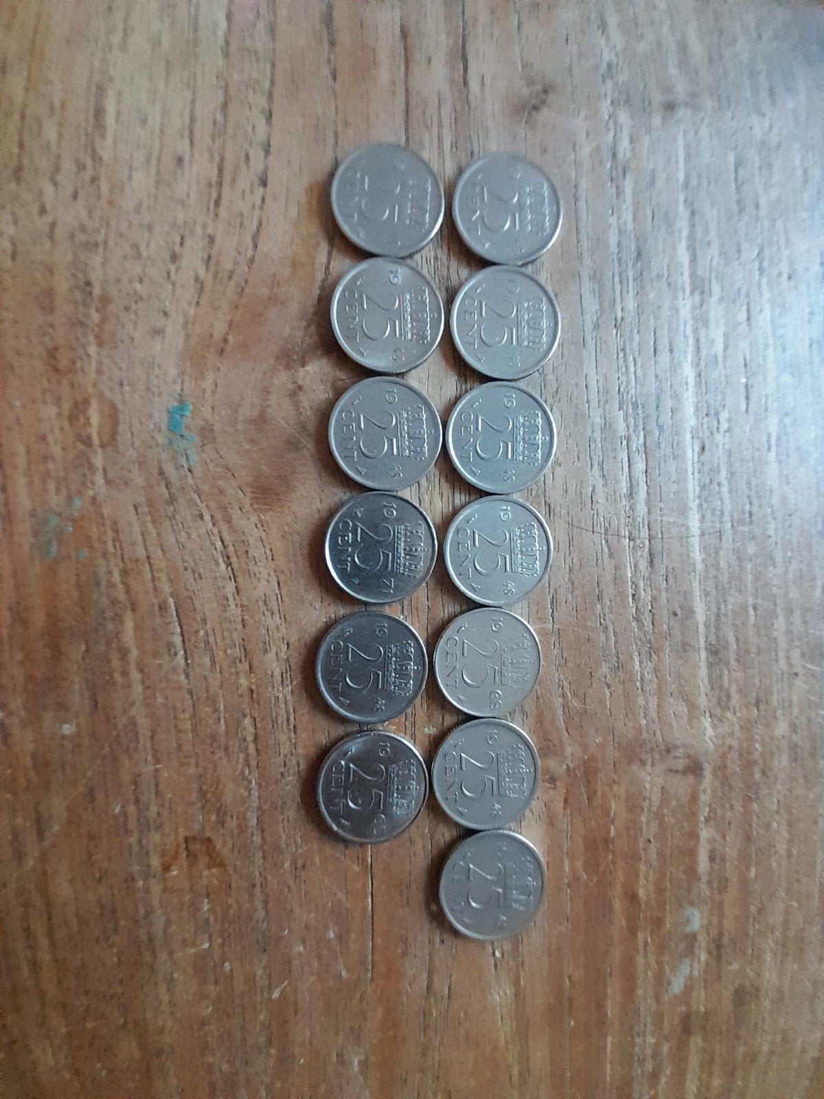 oude munten, Ophalen