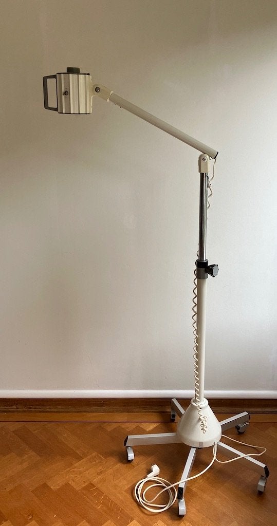 Vintage Waldmann operatie- of onderzoekslamp, Ophalen, Gebruikt, Overige fittingen, Metaal