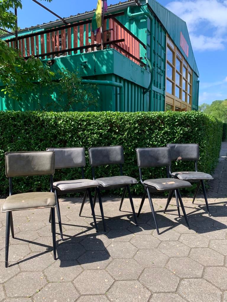 Dutchbone kunstleren stoelen groot aanbod, Ophalen, Gebruikt