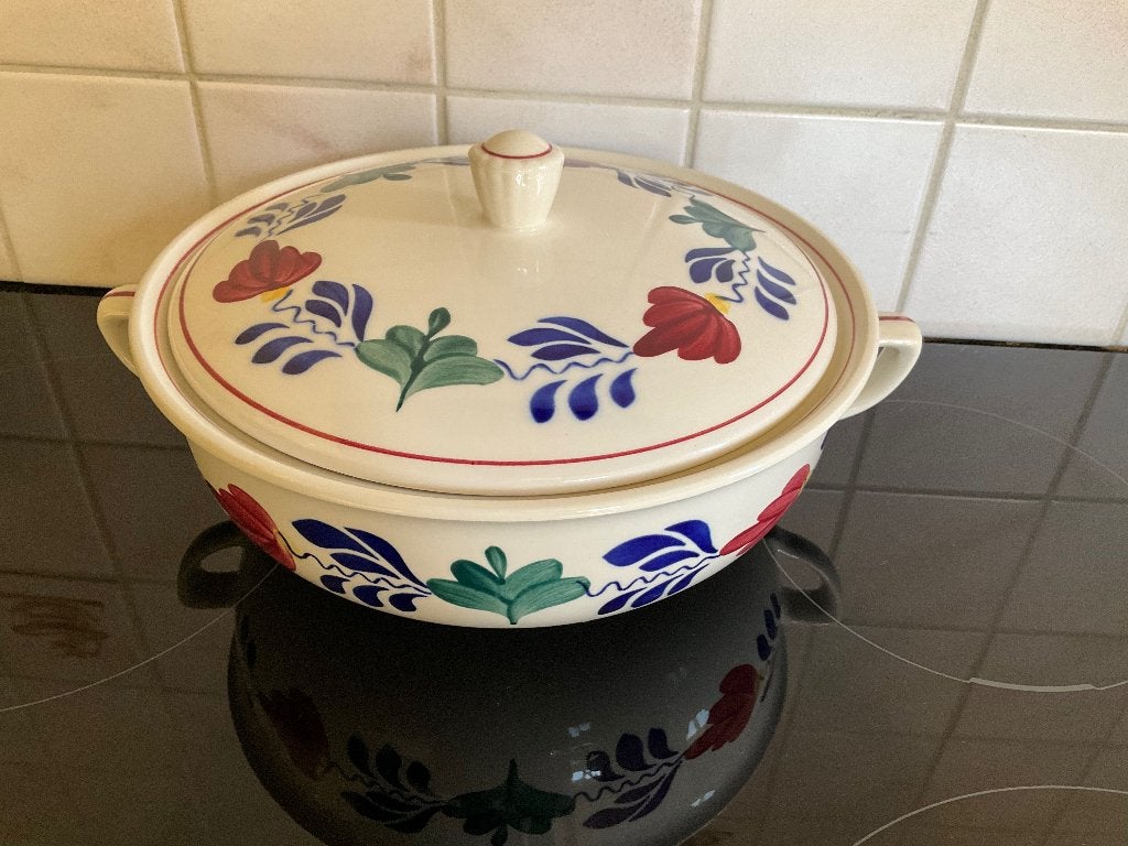 3 Boerenbont dekschalen van Boch., Huis en Inrichting, Keuken | Servies, Overige merken, Ophalen of Verzenden, Overige stijlen