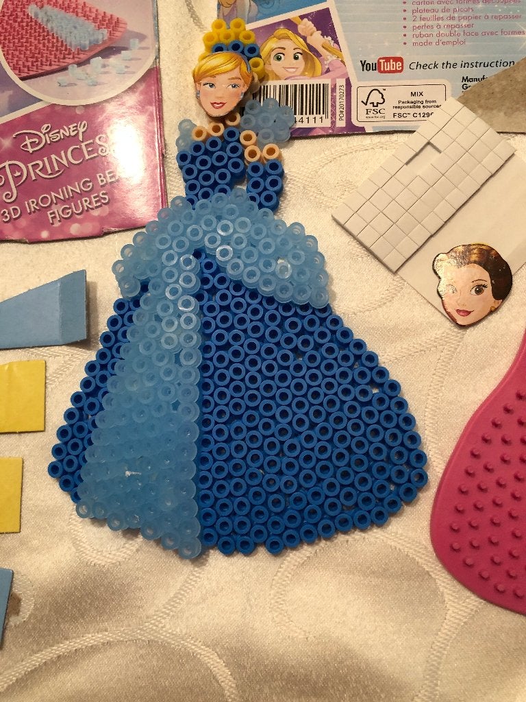 Strijkkralenpatroon Disney Princes zonder kralen met mal, Ophalen of Verzenden, Gebruikt, Overige typen