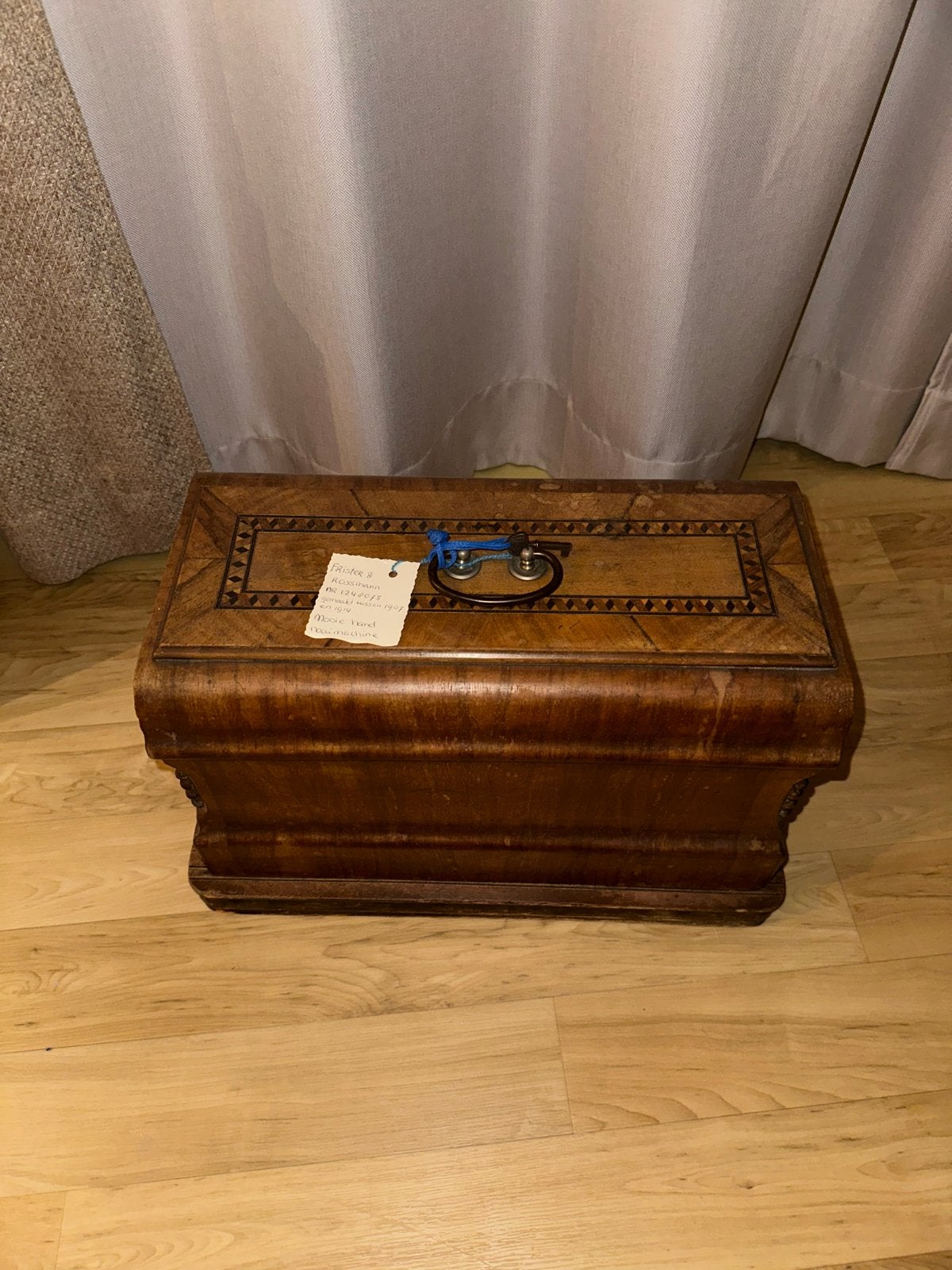 Antieke Frister & Rossmann handnaaimachine (1907-1914), Ophalen of Verzenden