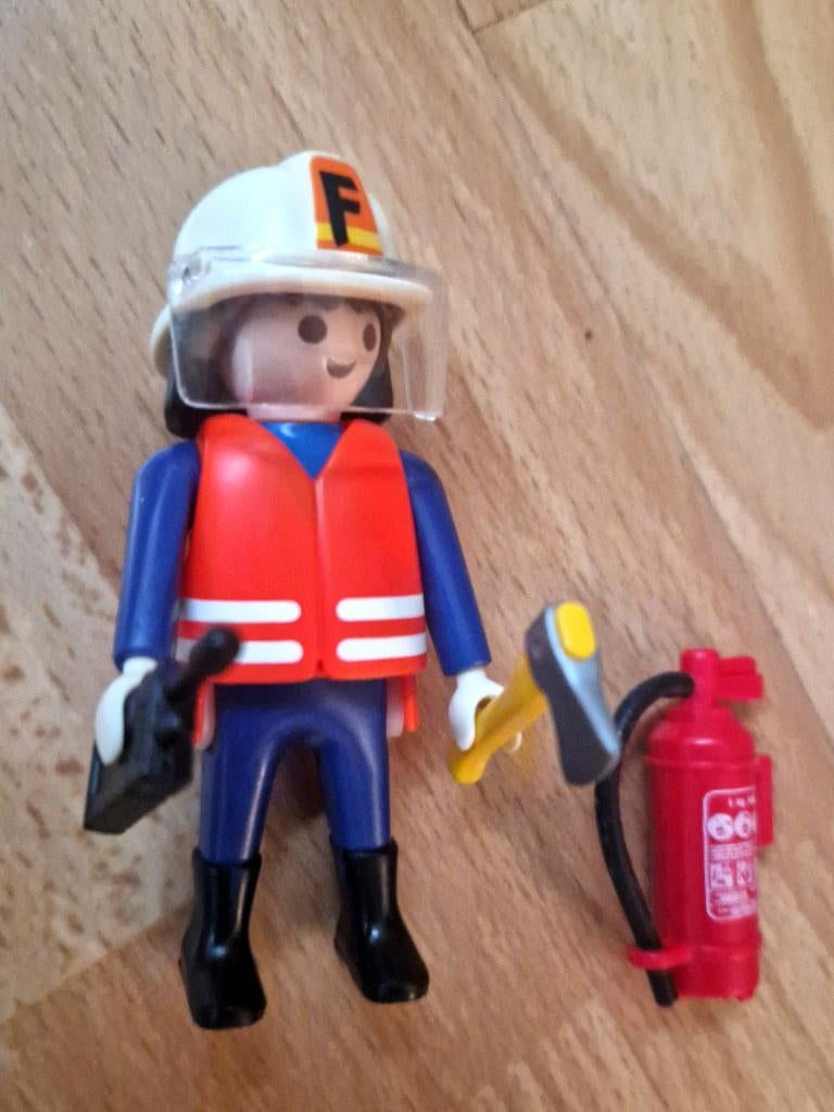 Playmobil brandweerman zoals afgebeeld, Ophalen of Verzenden, Zo goed als nieuw, Los playmobil