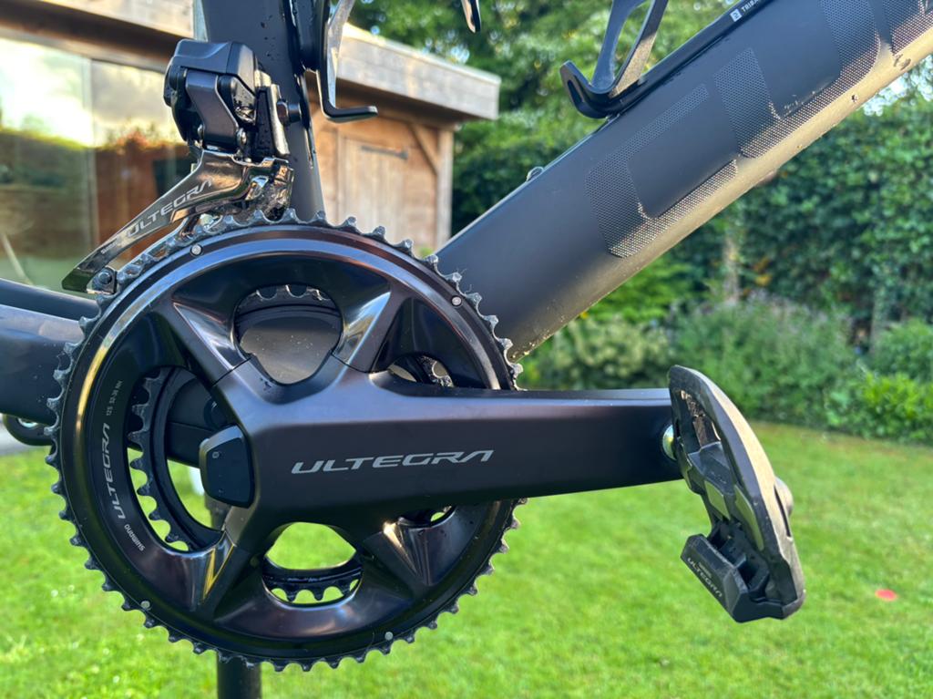Shimano Ultegra Crankstel met Vermogensmeter, Crankstel of Pedalen, Ophalen of Verzenden, Zo goed als nieuw, Aluminium