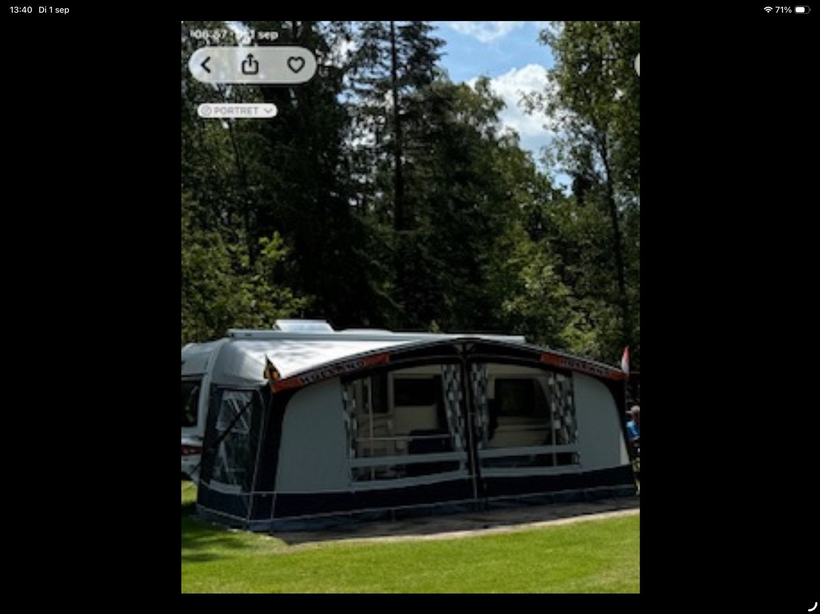 Dorema octavia voortent met luifel alu frame Maat 13, Caravans en Kamperen, Ophalen, Zo goed als nieuw