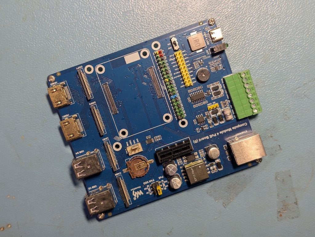 Waveshare Raspberry Pi CM4 IO-board met PoE, Ophalen of Verzenden, Zo goed als nieuw