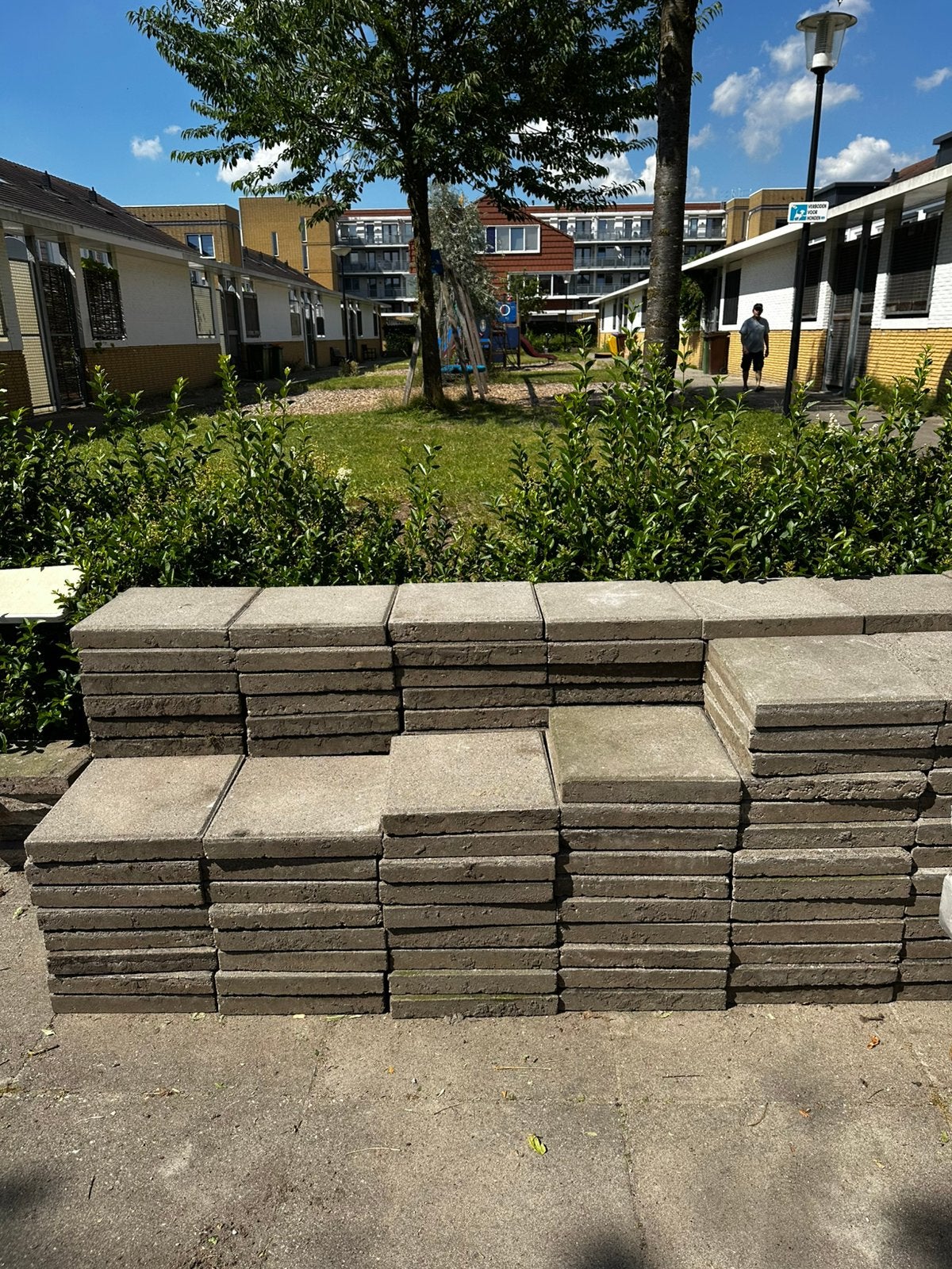 Gratis stoeptegels 30x30, Ophalen, Gebruikt, Overige materialen