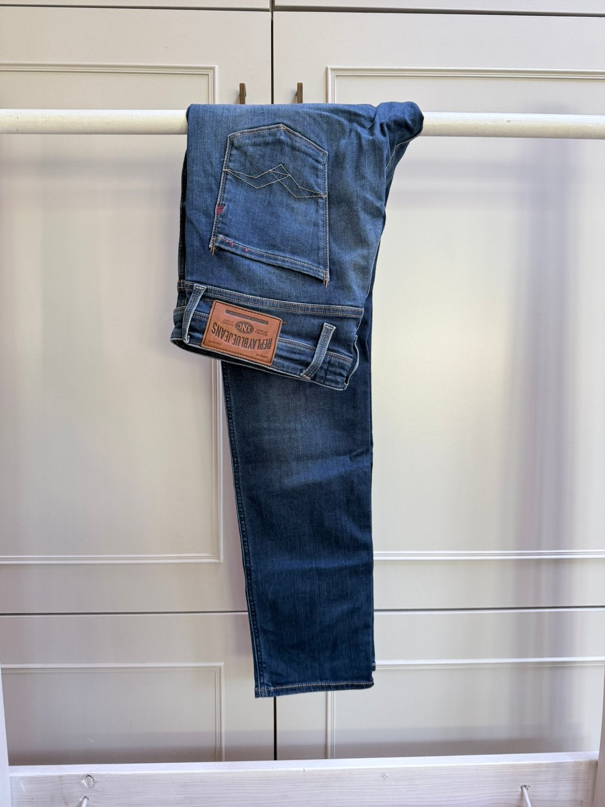 Replay anbass jeans spijkerbroek maat 33/34, Ophalen of Verzenden, Zo goed als nieuw, Blauw, W33 - W34 (confectie 48/50)