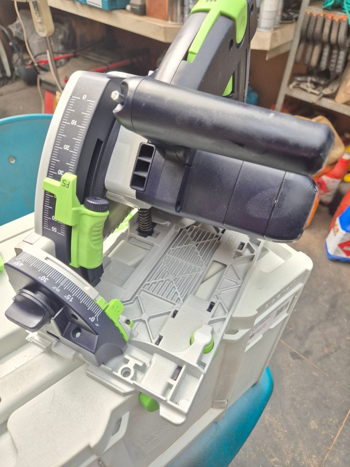 Festool TS 55 FEBQ-Plus incl systainer, Ophalen, Zo goed als nieuw, Zaag, Festool