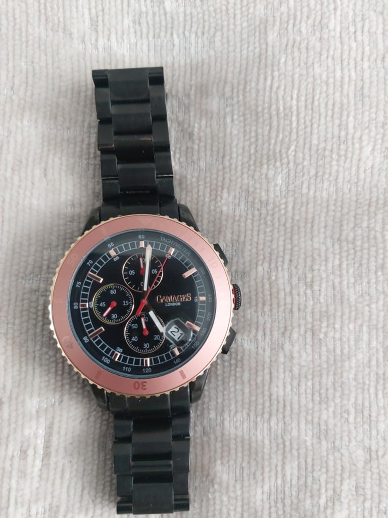Gamages herenhorloge limited edition, Ophalen of Verzenden, Nieuw, Staal, Overige merken