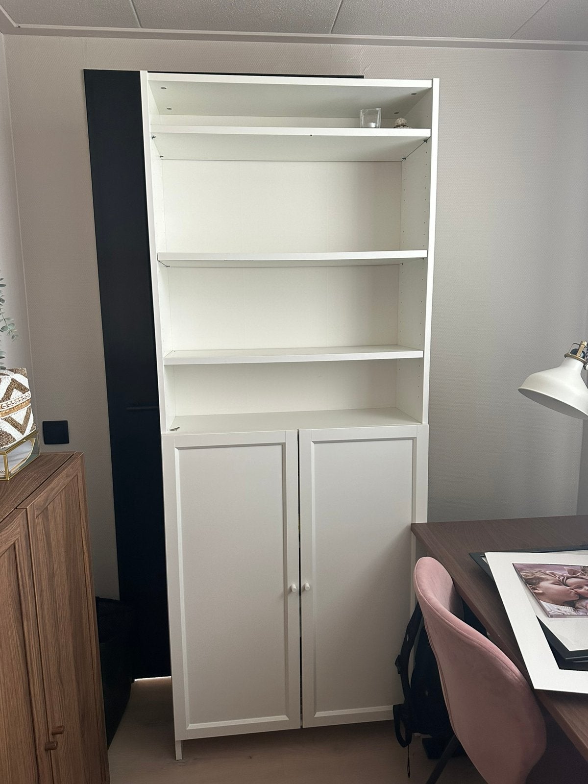 IKEA Billy met Oxberg deurtjes, Ophalen, 200 cm of meer, 50 tot 100 cm, Zo goed als nieuw