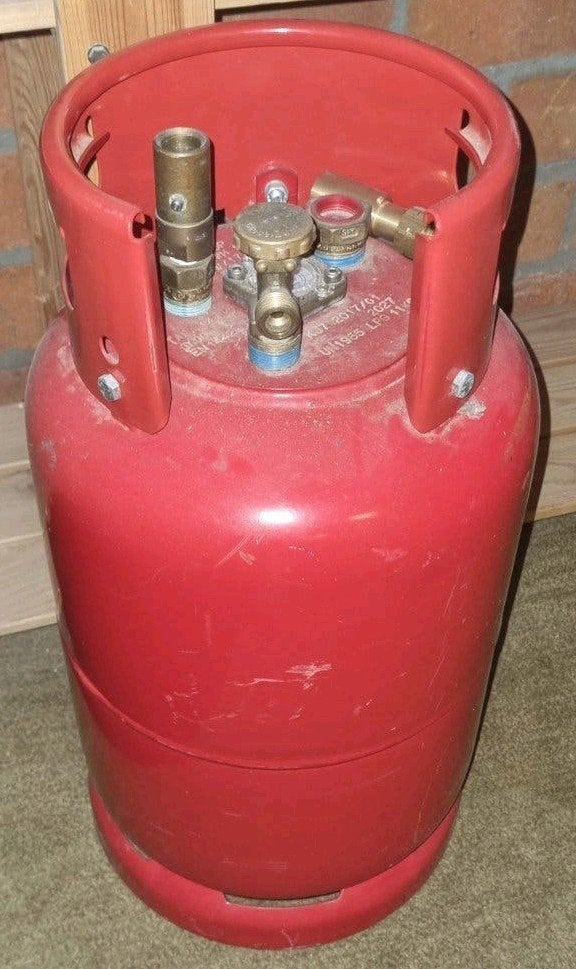 VASTE LAGE PRIJS Hervulbare goedgekeurde LPG gasfles, Ophalen, Zo goed als nieuw