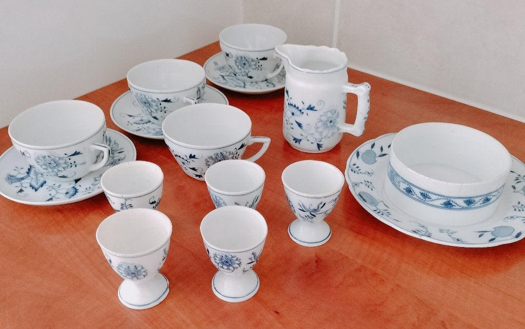 Blauw Saks servies - diverse onderdelen, Ophalen