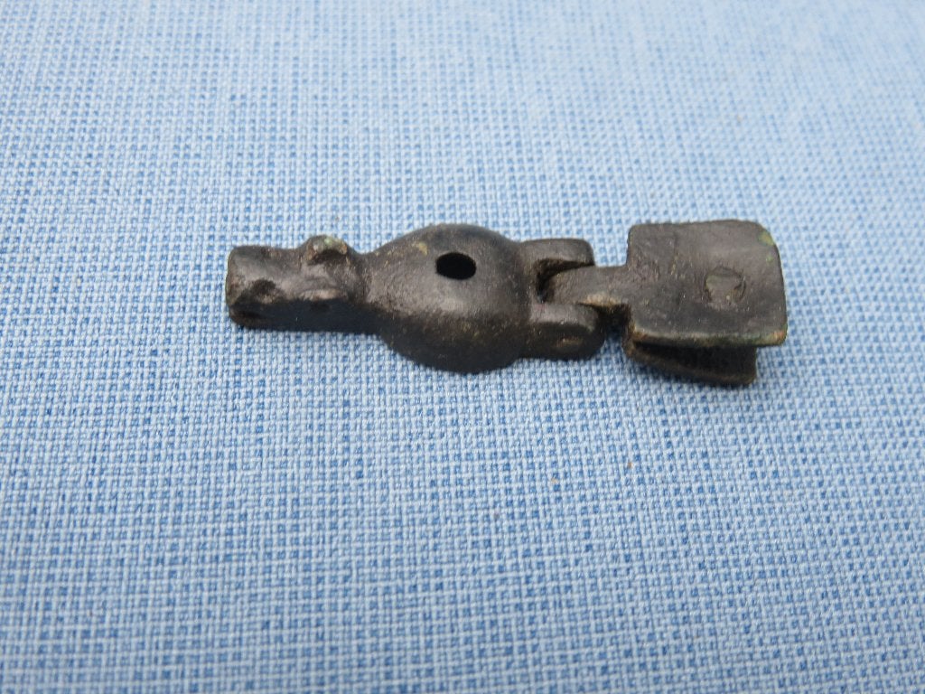 Viking - sluiting van brons - ca. 12e eeuw  -  bodemvondst, Antiek en Kunst, Ophalen of Verzenden, Brons