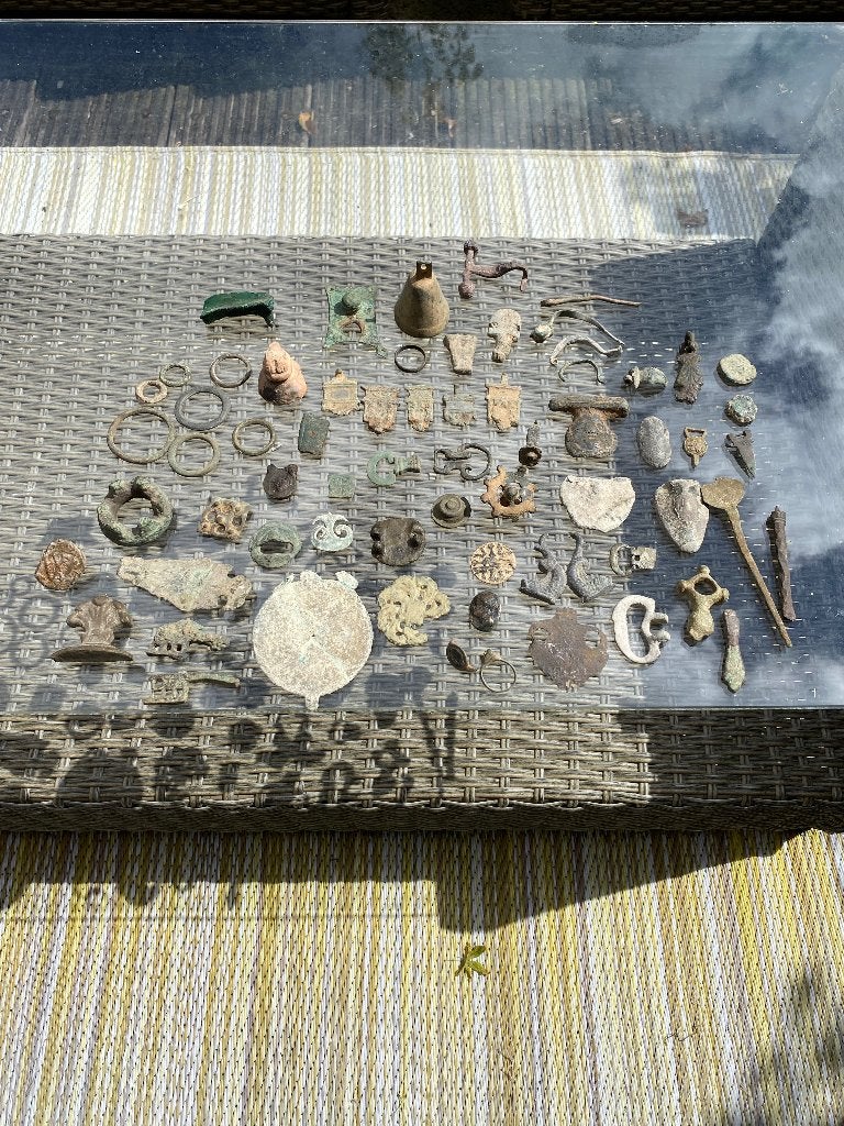 Bodemvondst Romeins , Kelt en Middeleeuws brons lot MEGA!!!, Ophalen of Verzenden, Brons