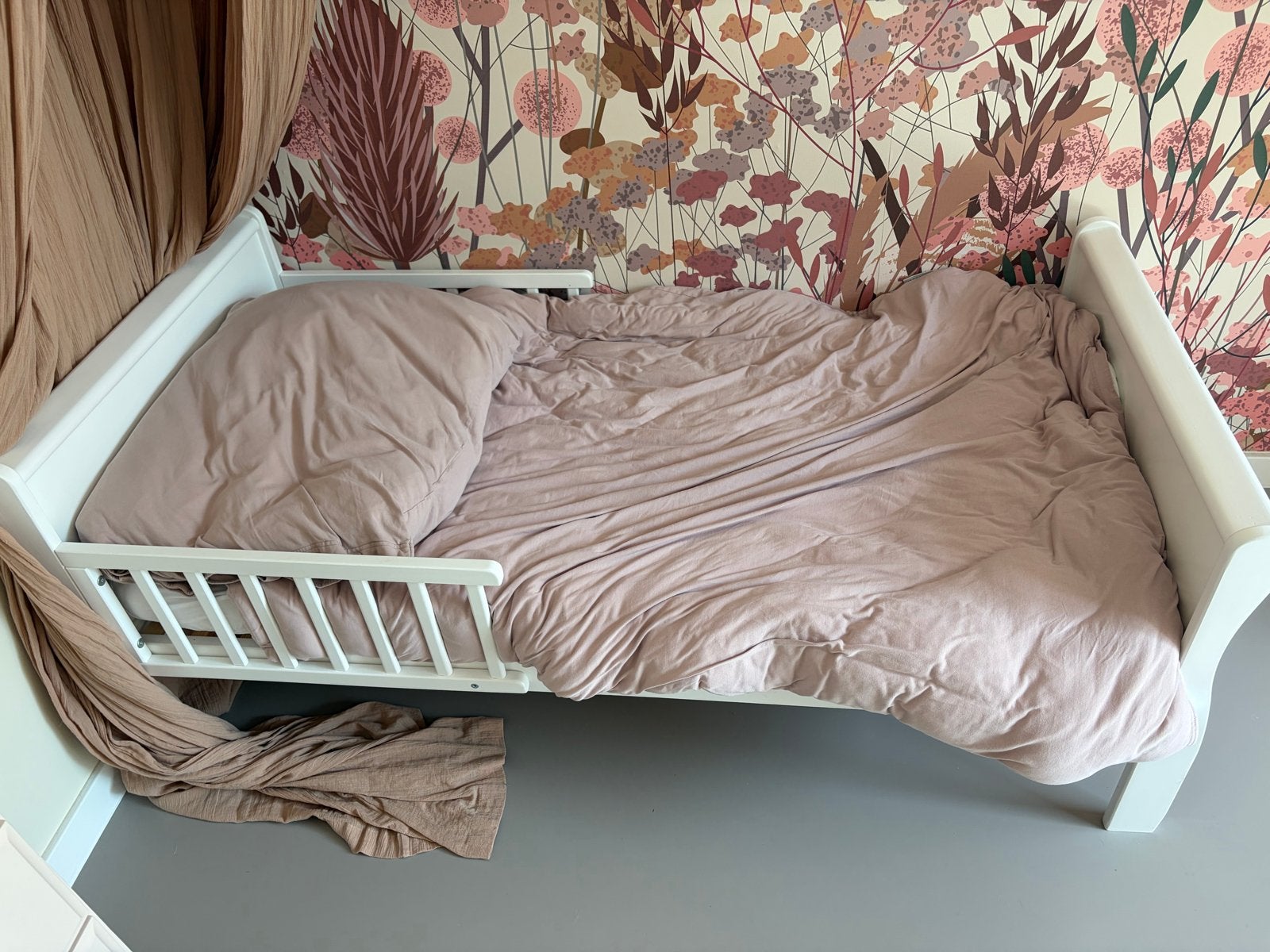 Woodies peuterbed 70x140cm, Ophalen, Gebruikt, 70 tot 85 cm, 140 tot 160 cm