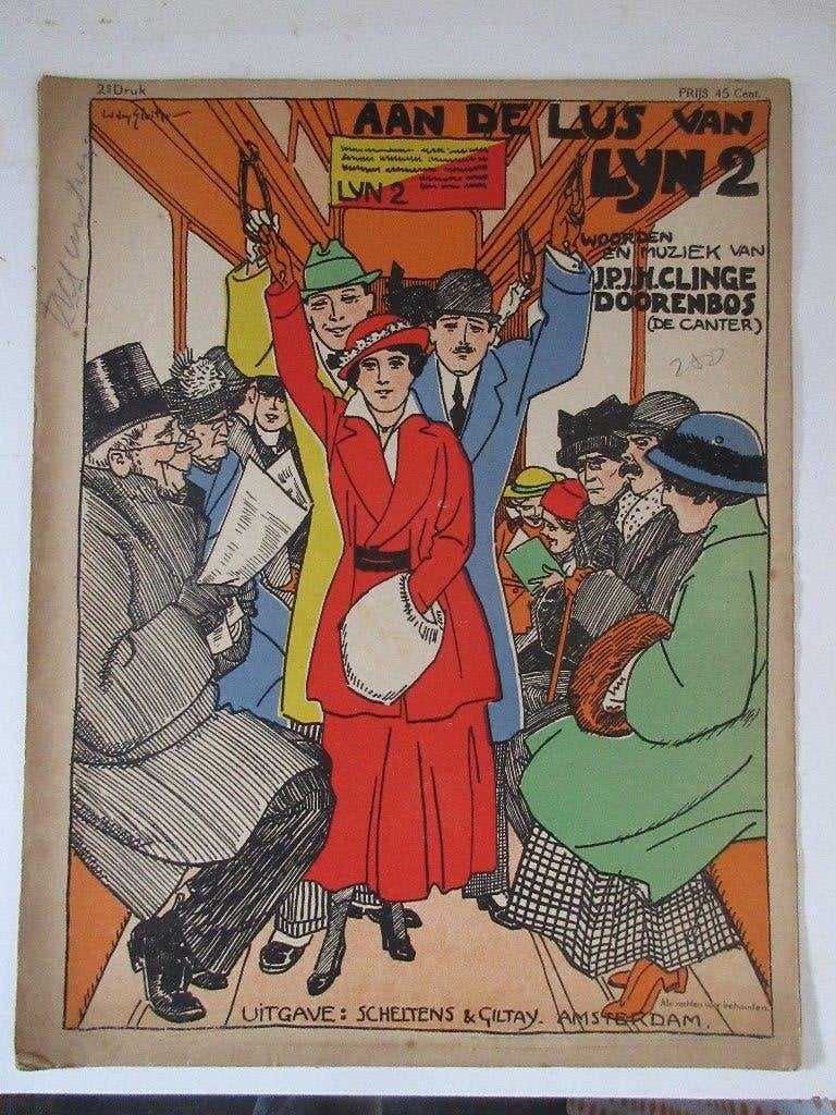 MULTI-COLOUR LITHO, WILLY SLUITER, TITELPAGINA+NOTEN, 1920, Ophalen of Verzenden, Gebruikt, Overige typen