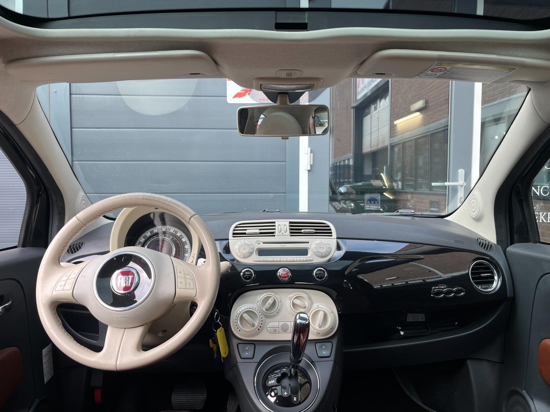 Fiat 500 0.9 TwinAir Lounge|Automaat|Pano|Pdc|Leder|Airco, Auto's, Euro 5, 86 pk, Gebruikt, 31 €/maand