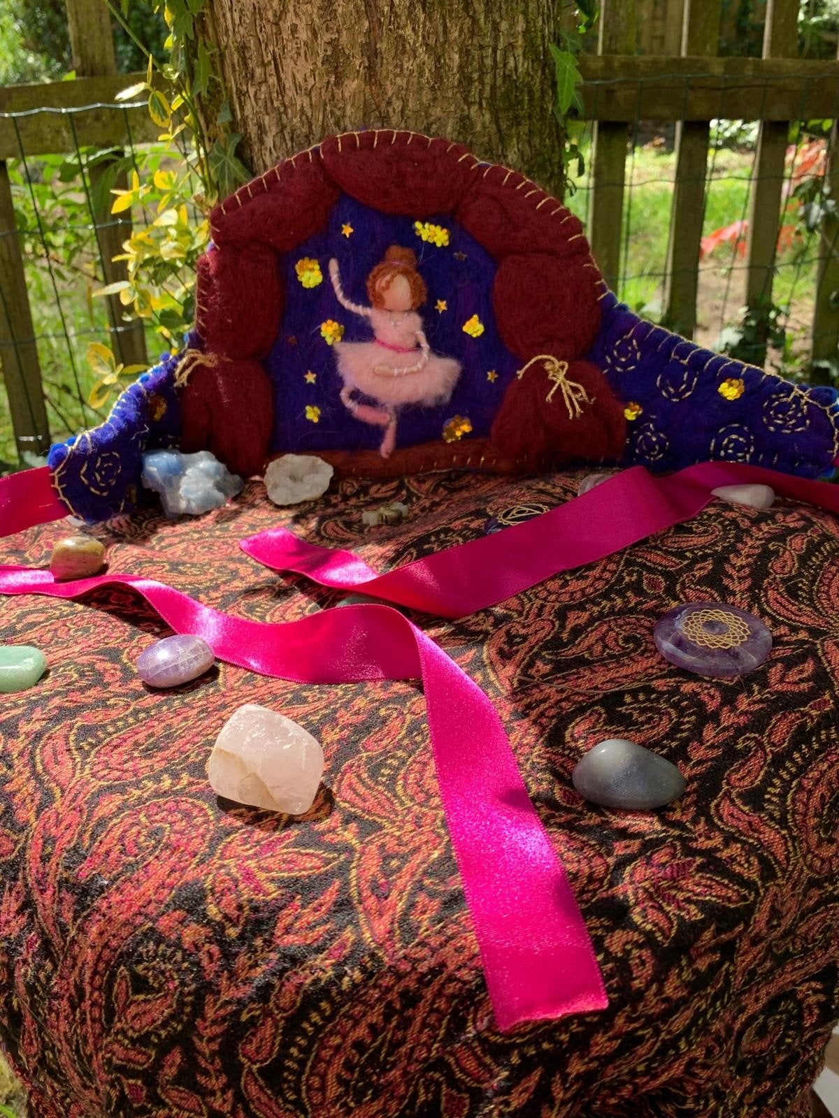 Vilt kronen waldorf seizoen tafel fantasy antroposofisch, Ophalen of Verzenden, Nieuw, Overige typen, Wolvilt