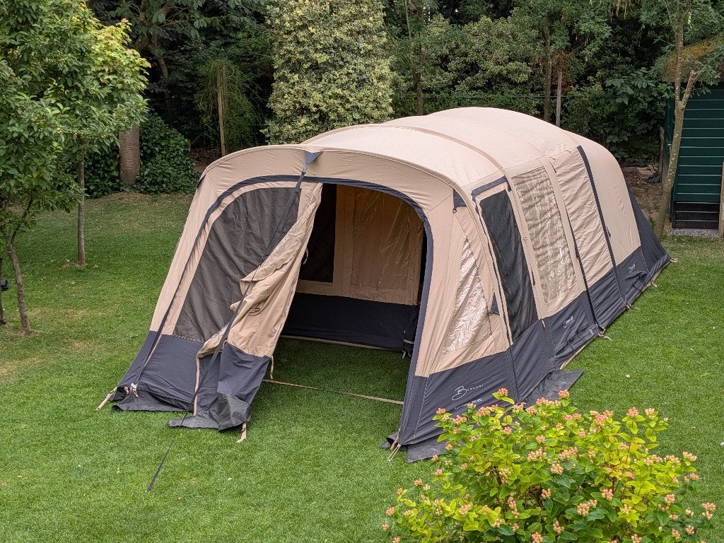 Bardani Royal Prestige RSC 340 tunneltent (6 weken gebruikt), Ophalen, Zo goed als nieuw, Tot en met 5