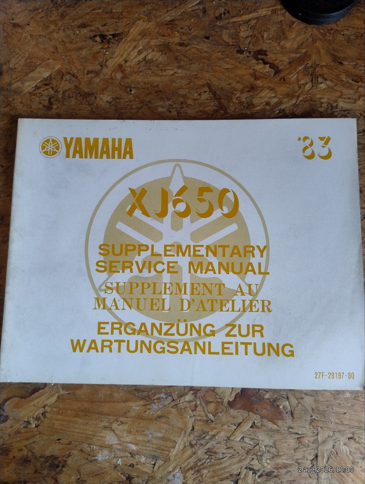 Yamaha XJ650 Aanvullend Service Handboek '83, Verzenden, Yamaha
