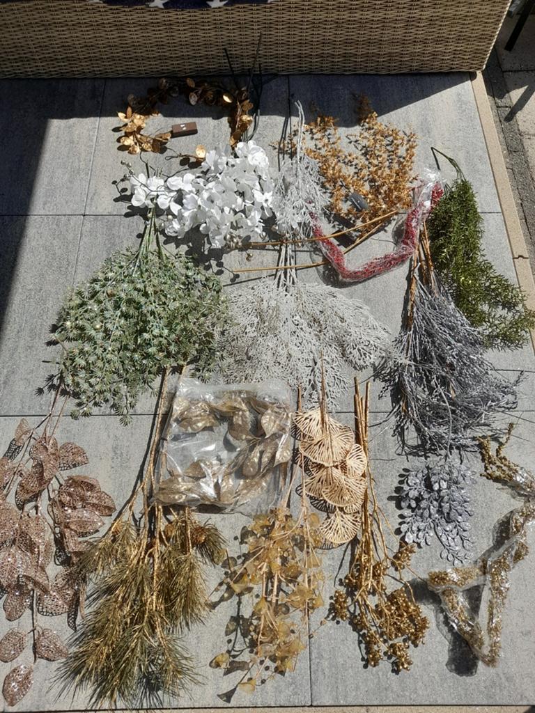 Glitter kunstbloemen takken guirlandes blingbling feest, Ophalen of Verzenden
