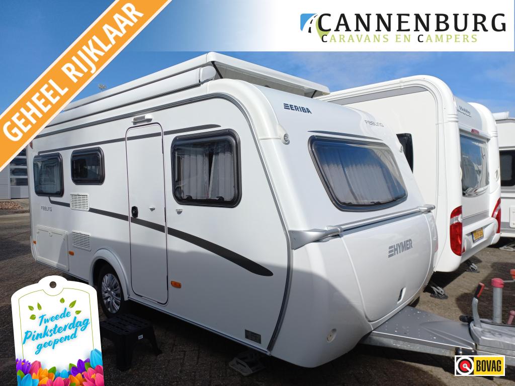 Eriba Feeling 425 cassette-mover-hordeur, Caravans en Kamperen, Caravans, Schokbreker, Bedrijf, Treinzit, 4 tot 5 meter