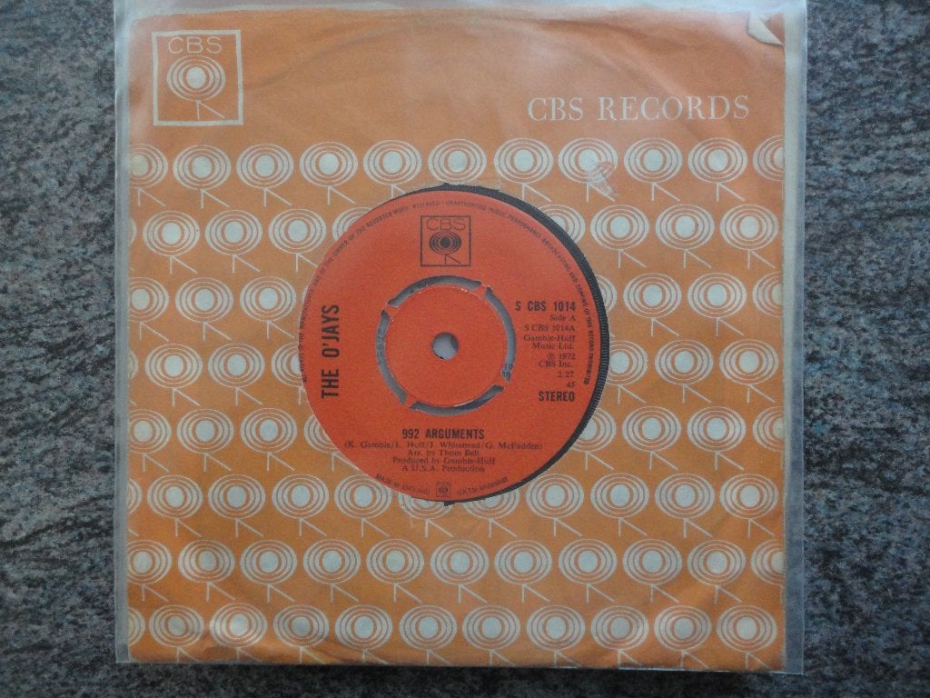 O'Jays - 992 arguments UK 1972, Gebruikt, Originele persing, 7 inch, Ophalen of Verzenden
